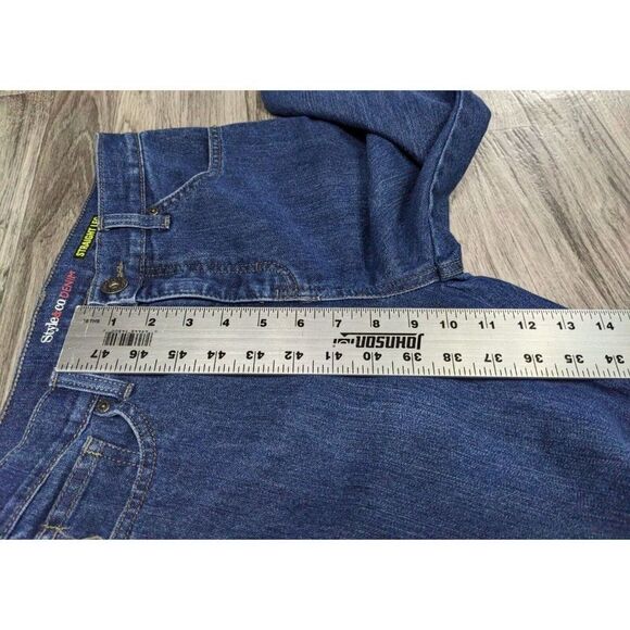 (3/$35) Style & Co Womens Size 4 Petite Straight Leg Pockets Denim Blue Jeans - Picture 10 of 11